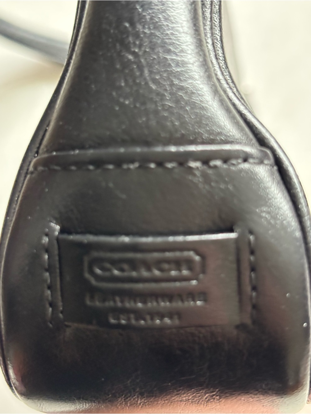 COACH Vintage Hamptons Y2K Black Leather Mini Demi Bag #7785 - Picture 10 of 13